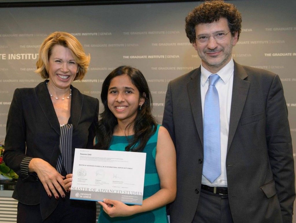 Rukmini Das, Masters candidate, international dispute settlement, on studying in Switzerland, demanding curricula, and plans after masters