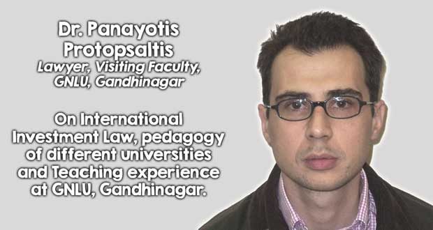 Dr. Panayotis Protopsaltis on expertise in International Investment Law, the legal profession, experience in teaching and interaction with students